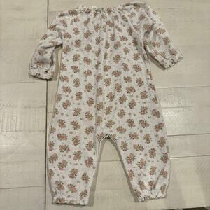 Feather Baby 6-9 Months 100% Pima Cotton Floral Feminine Pretty EUC